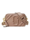 Marc Jacobs The Moto Shot 21 Leather Camera Bag In Dusty Beige