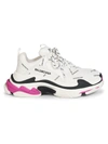 BALENCIAGA WOMEN'S TRIPLE S ALLOVER LOGO SNEAKERS,400014798691