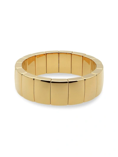 Roberto Demeglio Aura Domino 18k Gold-plated Ceramic Stretch Bracelet
