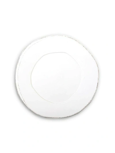 Vietri Lastra Collection Canape Plate In White