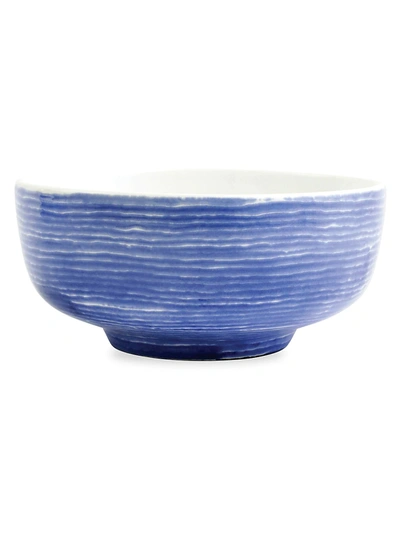 Vietri Santorini Stripe Medium Footed Serving Bowl In No Color