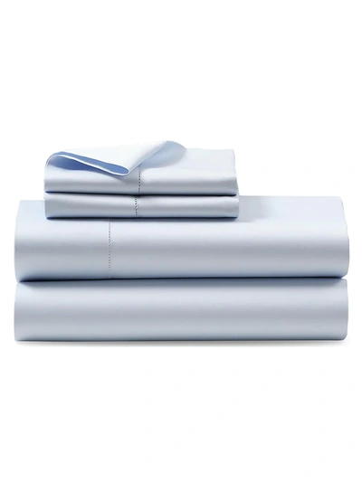 Polo Ralph Lauren Organic Sateen Bedding 624-thread Count Flat Sheet In Blue