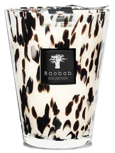Baobab Collection Pearls Max24 Black Candle