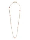 POMELLATO 18KT ROSE & WHITE GOLD NUDO QUARTZ AND CHALCEDONY NECKLACE