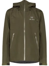 Arc'teryx Beta Lt Hooded Gore-tex Shell Jacket In Grün