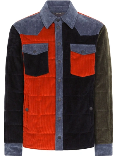 Dolce & Gabbana Padded And Quilted Velvet Patchwork Shirt In Multicolor