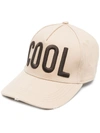 Dsquared2 Embroidered-slogan Baseball Cap In Beige