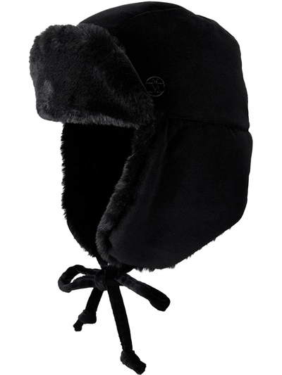 Maison Michel Bibiana Faux-shearling Trapper Hat In Black
