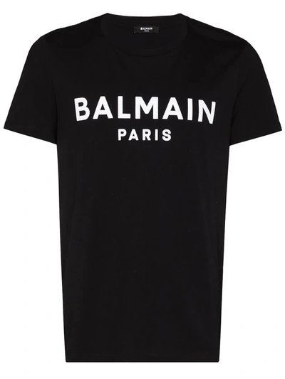 Balmain Printed T-shirt - Straight Fit In Black