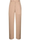 Ambush Tailored Wide-leg Trousers In Nude