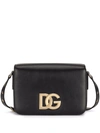 Dolce & Gabbana Dolce E Gabbana Women's Black Leather Shoulder Bag In Black