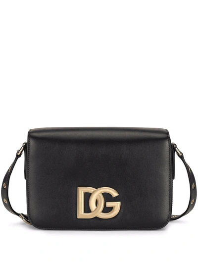 Dolce & Gabbana Dolce E Gabbana Women's Black Leather Shoulder Bag