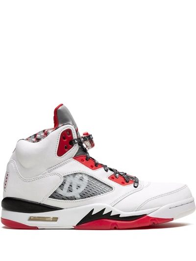 Jordan Air  5 Retro Q54 Trainers In White