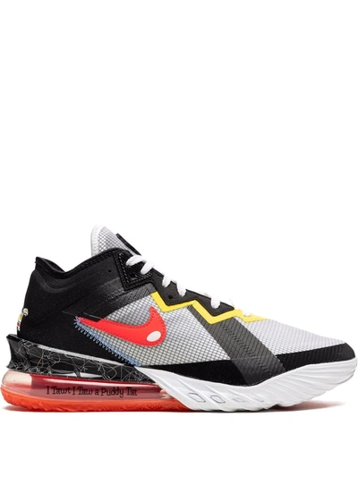 Nike X Space Jam Lebron 18 Low "sylvester Vs Tweety" Sneakers In Black