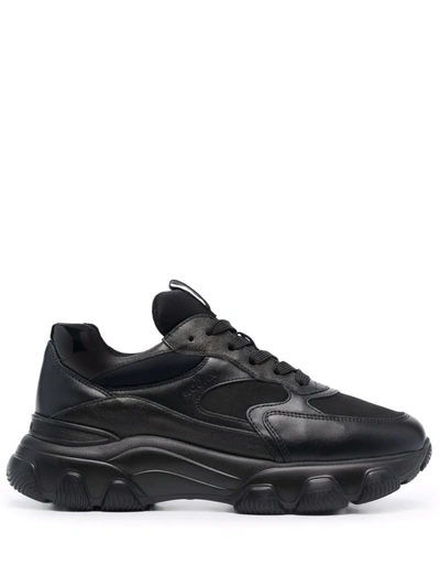 Hogan Hyperactive Low-top Sneakers In Black