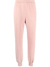 Shop Alexander Mcqueen Logo-print Track Pants In Rosa