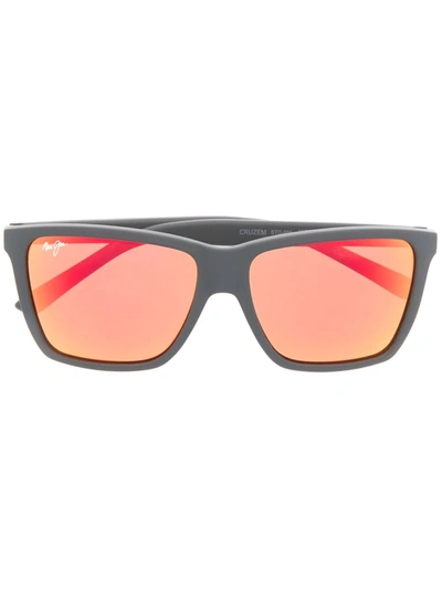 Maui Jim Wayfarer-frame Sunglasses In Schwarz