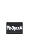 Alexander Mcqueen Skull-embellishment Quilted Wallet In Schwarz