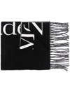 ALEXANDER MCQUEEN OVERSIZED LOGO KNIT SCARF