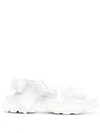 Alexander Mcqueen White Tread Sandals In Darling