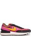 Nike Waffle One Suede And Leather-trimmed Mesh Sneakers In Pink