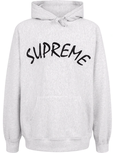 Supreme Ftp Arc Logo Hoodie In Grey