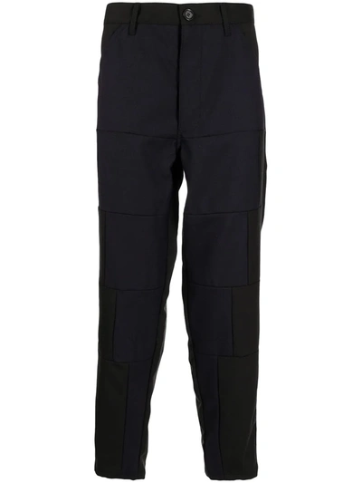 Comme Des Garçons Shirt Straight-leg Tailored Trousers In Multicolor