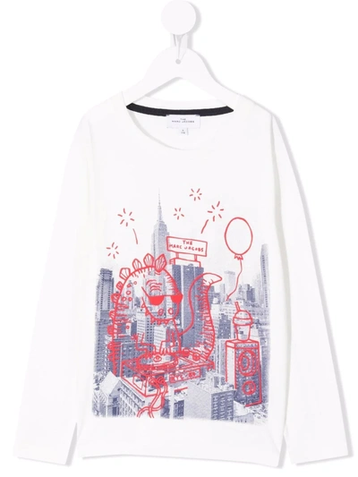 Marc Jacobs Graphic Print Sweatshirt In 白色