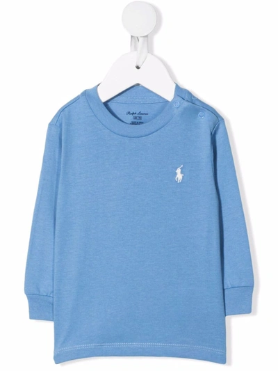 Ralph Lauren Babies' Polo Pony Sweatshirt In 蓝色