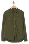 Lucky Brand Western Button-up Shirt In Rifle Green