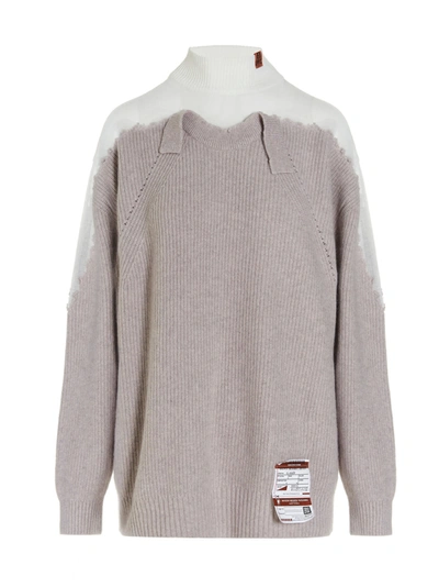 Miharayasuhiro Maison Mihara Yasuhiro Women's B07sw511grey Grey Other Materials Sweater