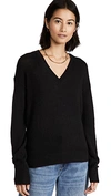 THEORY EASY PULLOVER CASHMERE SWEATER,THEOR44114