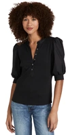 VERONICA BEARD JEAN CORALEE TOP BLACK,VBEAC30329