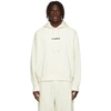 Jil Sander Logo-print Drawstring Hoodie In White