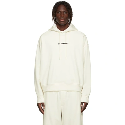 Jil Sander Off-white Logo Hoodie