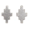 MARCELO BURLON COUNTY OF MILAN SILVER CROSS EARRINGS