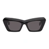 Loewe Anagram-logo Cat-eye Acetate Sunglasses In Black/gray Solid