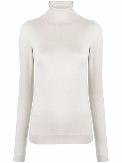 Brunello Cucinelli Roll-neck Jumper In Neutrals