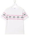 CHIARA FERRAGNI LOGOMANIA CREW-NECK T-SHIRT