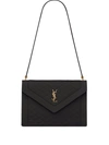 Saint Laurent Gaby Envelope Bag In Black