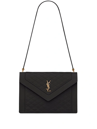 Saint Laurent Gaby Envelope Bag In Black