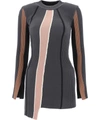 Ambush Vertical-stripe Knitted Top In Black  