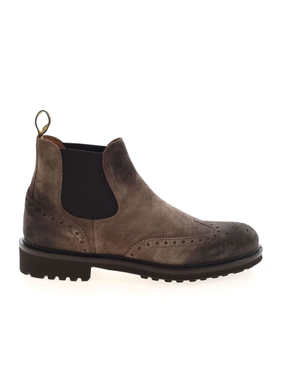Doucal's Chelsea Boots In Coffee Color In Beige