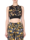 MCQ BY ALEXANDER MCQUEEN MCQ ALEXANDER MCQUEEN ABSTRACT PATTERN PRINT CROPPED VEST