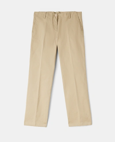 Aspesi Cotton Gabardine Pants In Stucco