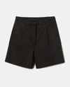 Aspesi Cotton Twill Bermuda Shorts In Black
