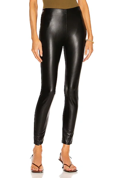 Wolford Estella Faux Leather Leggings In Black
