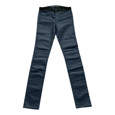Pre-owned Helmut Lang Straight Pants In Navy