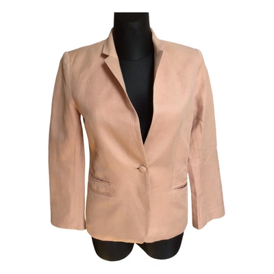 Pre-owned Zadig & Voltaire Linen Jacket In Pink