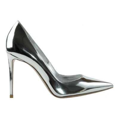 Pre-owned Le Silla Leather Heels In Silver
